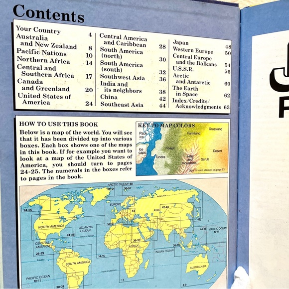 Junior Picture Atlas. Hardcover. EUC. - Picture 3 of 9